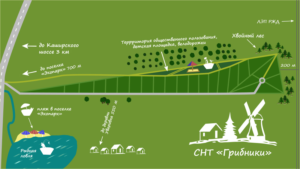 Актуальная схема расположения участков